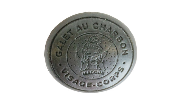 Galet masque au lait d'ânesse bio & charbon (visage & corps)